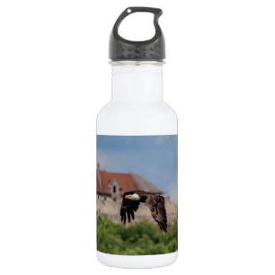 Bald Eagle passing Fort Ticonderoga 532 Ml Water Bottle