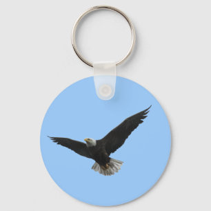 Bald Eagle Patriotic Key Ring