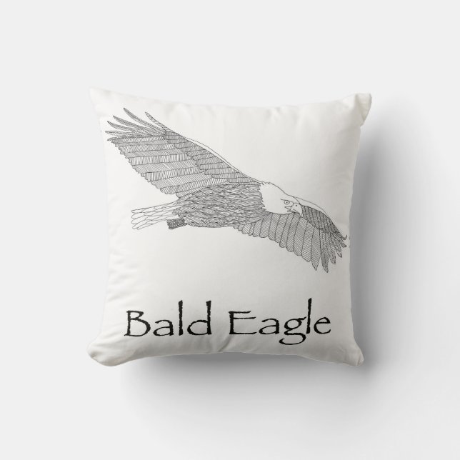 Bald Eagle Pillow (Front)