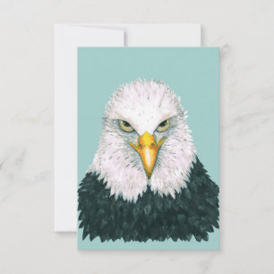 Bald Eagle Portrait RSVP Card