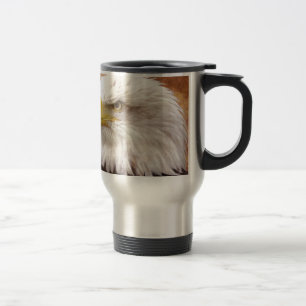 Bald Eagle Portrait Travel Mug