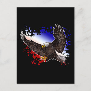 Bald Eagle - Red, White & Blue Postcard