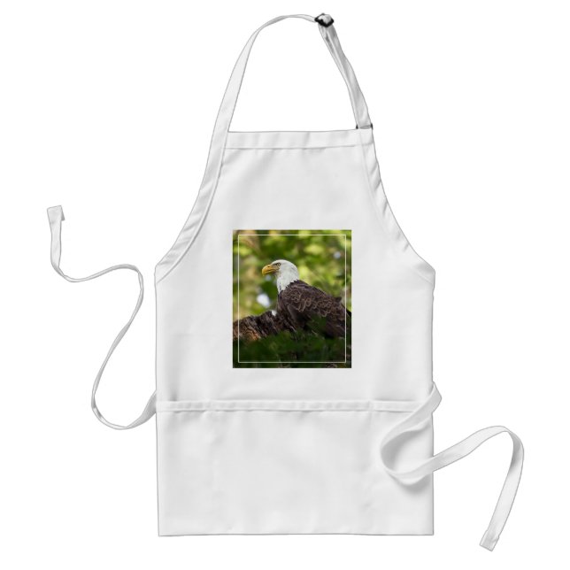 Bald Eagle Rest Stop Adult Apron (Front)