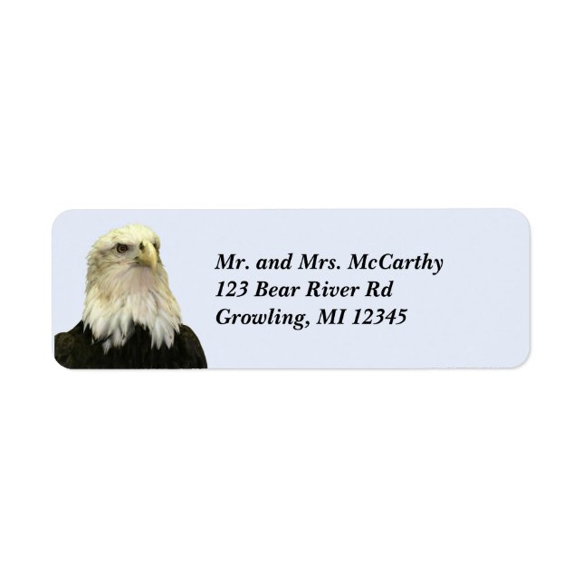 Bald Eagle Return Address Label (Front)