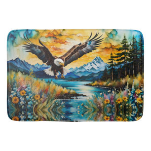 Bald Eagle River wildflowers at Sunset Bath Mat