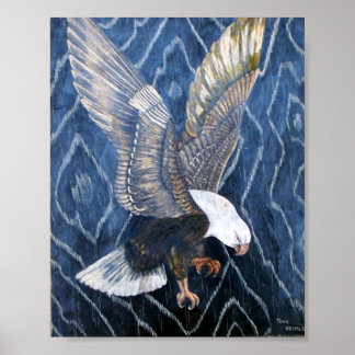Bald Eagle Scratch Poster