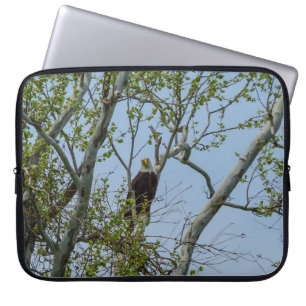 Bald Eagle Smile Laptop Sleeve