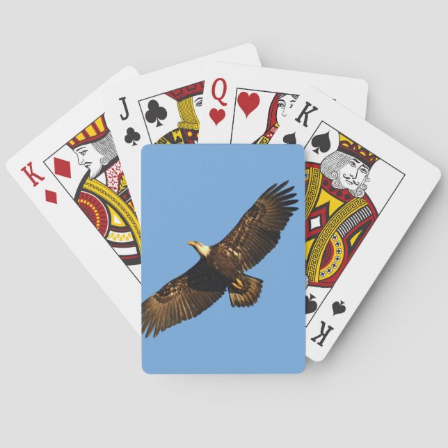 Bald Eagle Soaring 2 Playing Cards (Back)