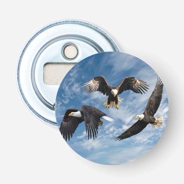 Bald Eagle Soaring Bottle Opener (Front)