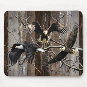 Bald Eagle Soaring Mouse Pad
