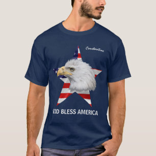 Bald Eagle, Star, Flag customisable gorgeous T-Shirt