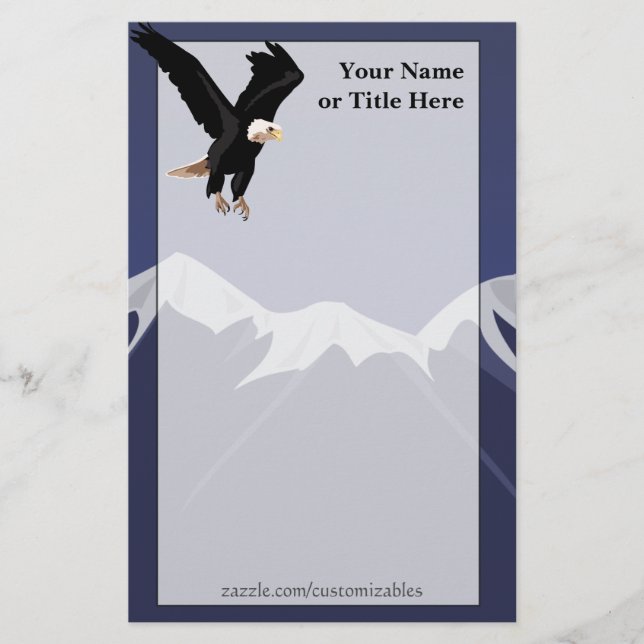 Bald Eagle Stationary Stationery (Front)