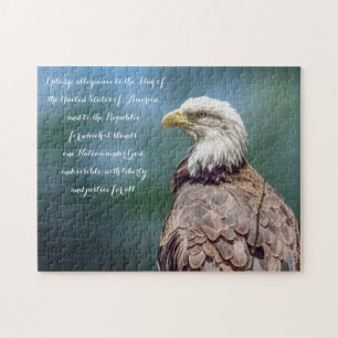 Bald Eagle The Pledge of Allegiance Puzzle