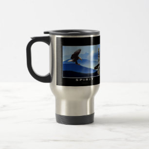Bald Eagle & Totem-Pole Drinking Mug
