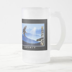 Bald Eagle & Totem-Pole Drinking Mug