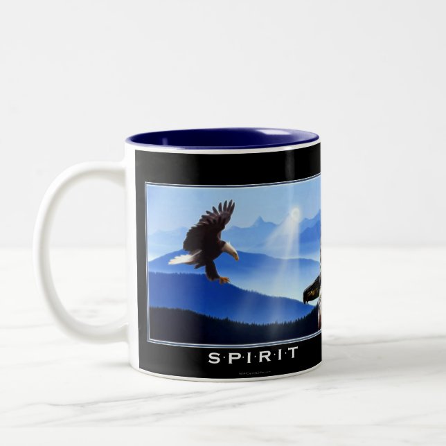 Bald Eagle & Totem Pole Gift Mug (Left)