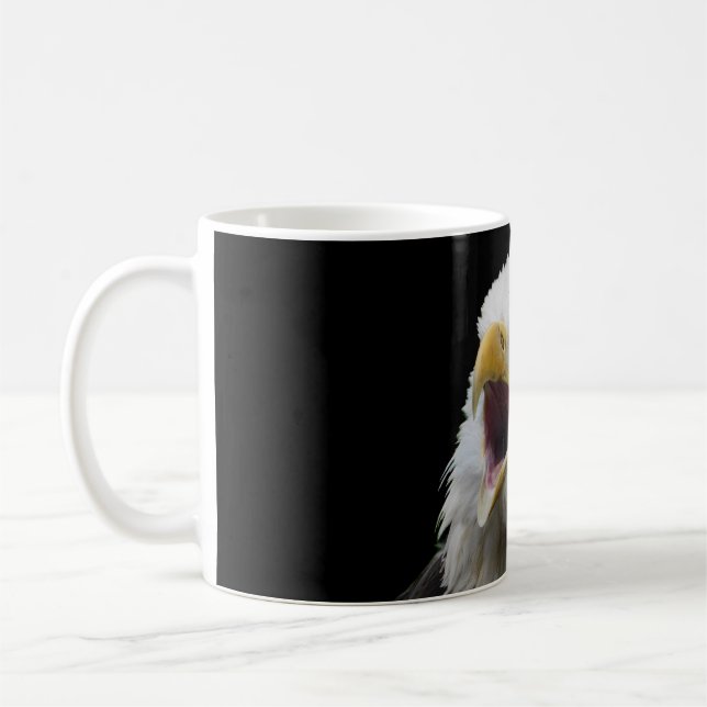 Bald Eagle Towel Coffee Mug (Left)