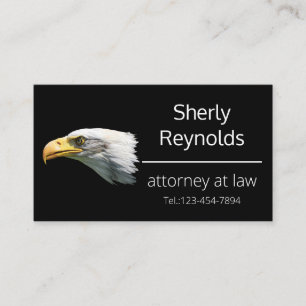 Bald Eagle unique customisable Business Card
