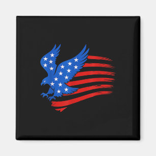 Bald Eagle Us American Flag 4th Of July Proud Patr Magnet
