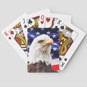Bald Eagle USA Flag  Playing Cards