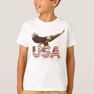 Bald eagle Usa flag T-Shirt