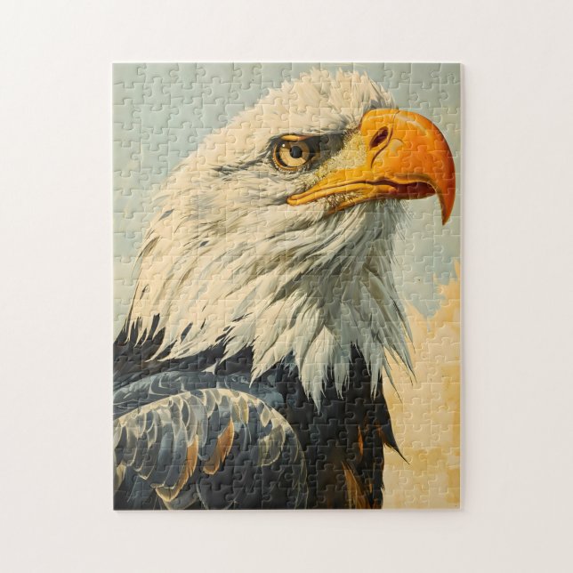 Bald Eagle Vintage Jigsaw Puzzle (Vertical)