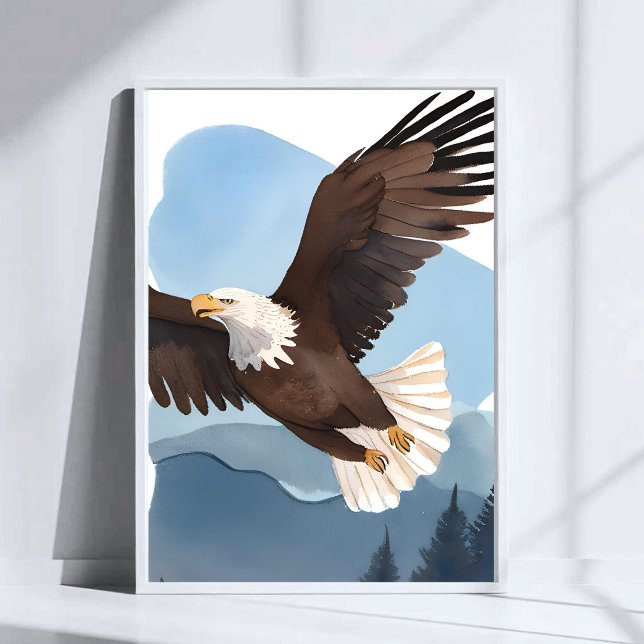 Bald Eagle Watercolor Painting Poster (Creator Uploaded)