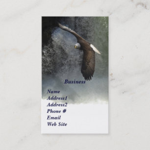 Bald Eagle & Waterfalls Business Cards