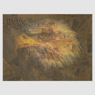 Bald Eagle We The People Constitution Tissue Paper