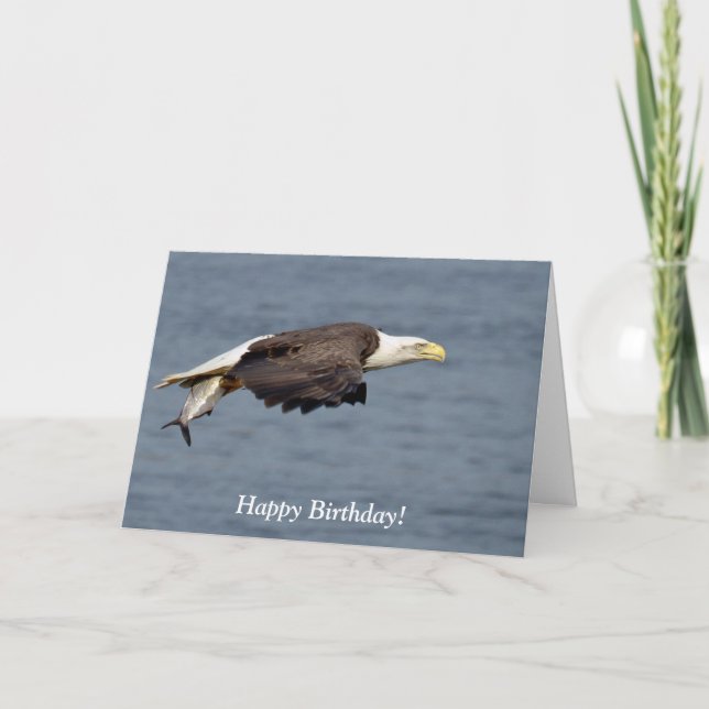 Bald Eagle with a fish Card (Front)