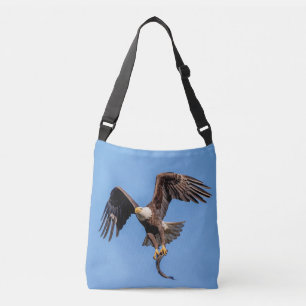 Bald Eagle with a fish Crossbody Bag