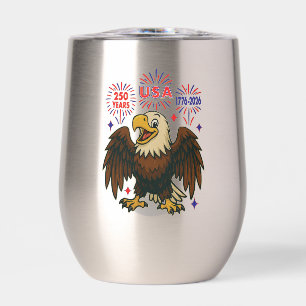 Bald Eagle with Fireworks– USA 250 Years 1776-2026