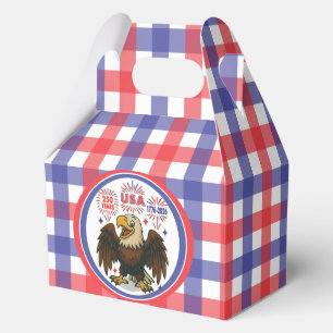 Bald Eagle with Fireworks– USA 250 Years 1776-2026 Favour Box
