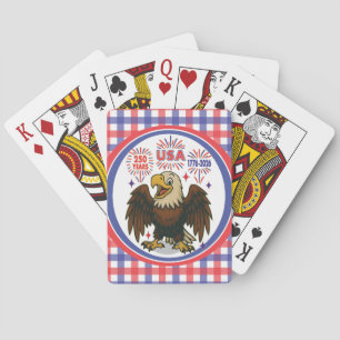 Bald Eagle with Fireworks– USA 250 Years 1776-2026 Playing Cards