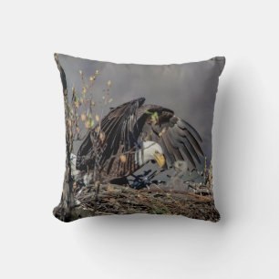 Bald Eagle with her baby Cushion