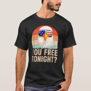 Bald Eagle Women Men Vintage 4th Of July You Free  T-Shirt