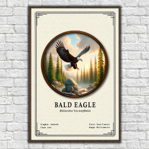 Bald Eagle Zoology Series Poster