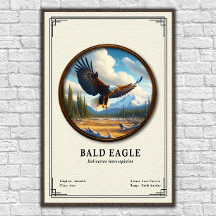 Bald Eagle Zoology Series Poster