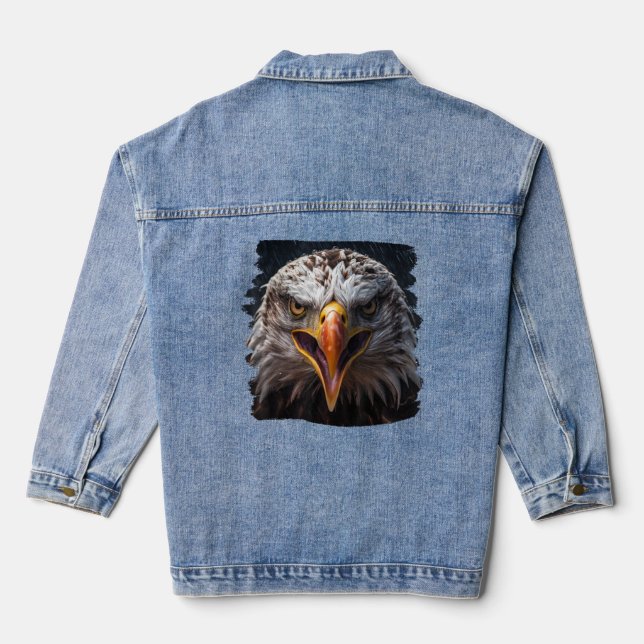 Bald Eagles Bald Eagle  Denim Jacket (Back)