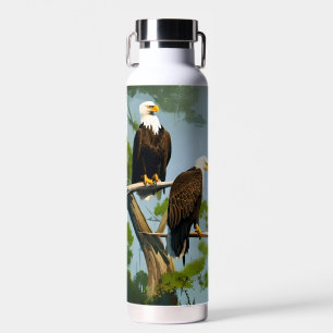 Bald eagles water bottle