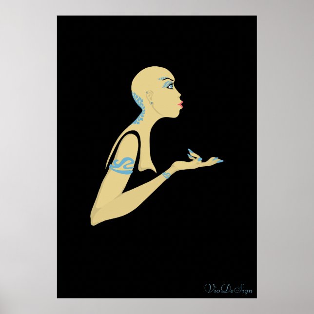 bald girl poster (Front)