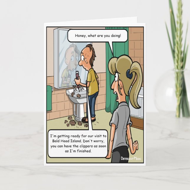 Bald Head Island Funny Birthday Card (Front)