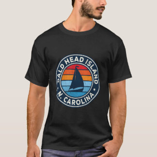 Bald Head Island North Carolina Nc Vintage Sailboa T-Shirt
