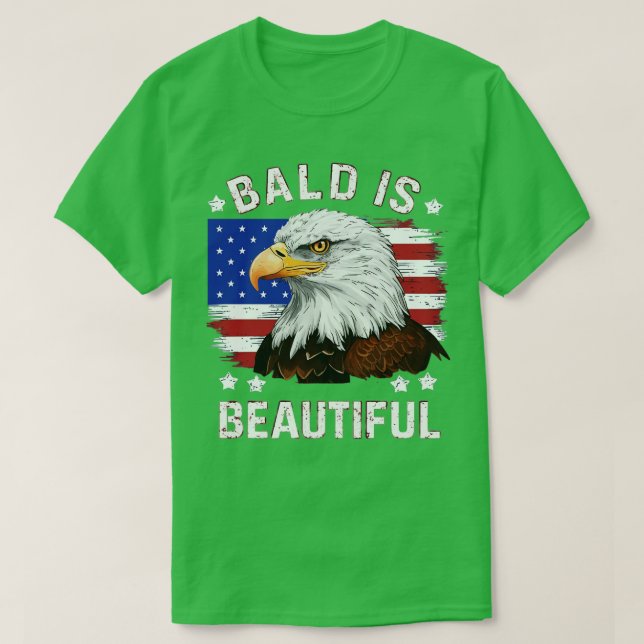 Bald Is Beautiful 2 T-Shirt (Design Front)