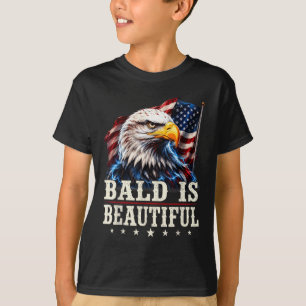 Bald is beautiful 4th of july independence day T-Shirt