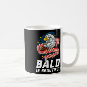 Bald Is Beautiful 4th Of July Patriotic Eagle Usa Coffee Mug