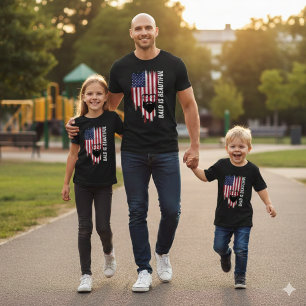 Bald Is Beautiful American Flag Man T-Shirt