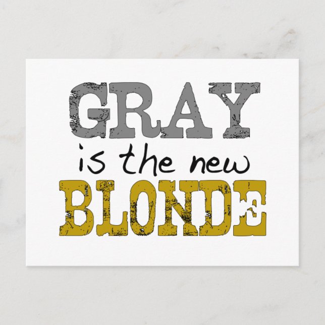 Bald Is The New Blonde Postcard (Front)