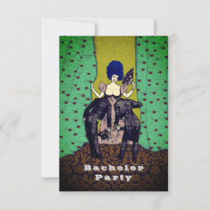 Bald Men - Bachelor Invitations / RSVP