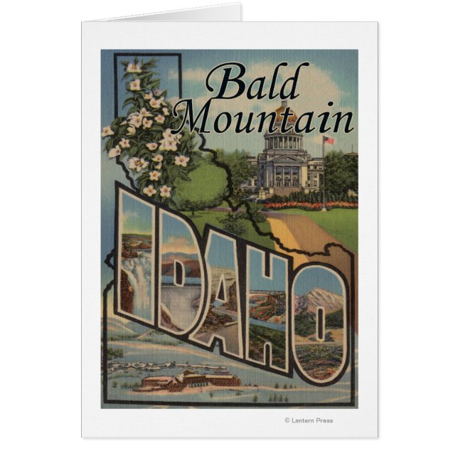 Bald Mountain, Idaho - Large Letter Scenes (Front)